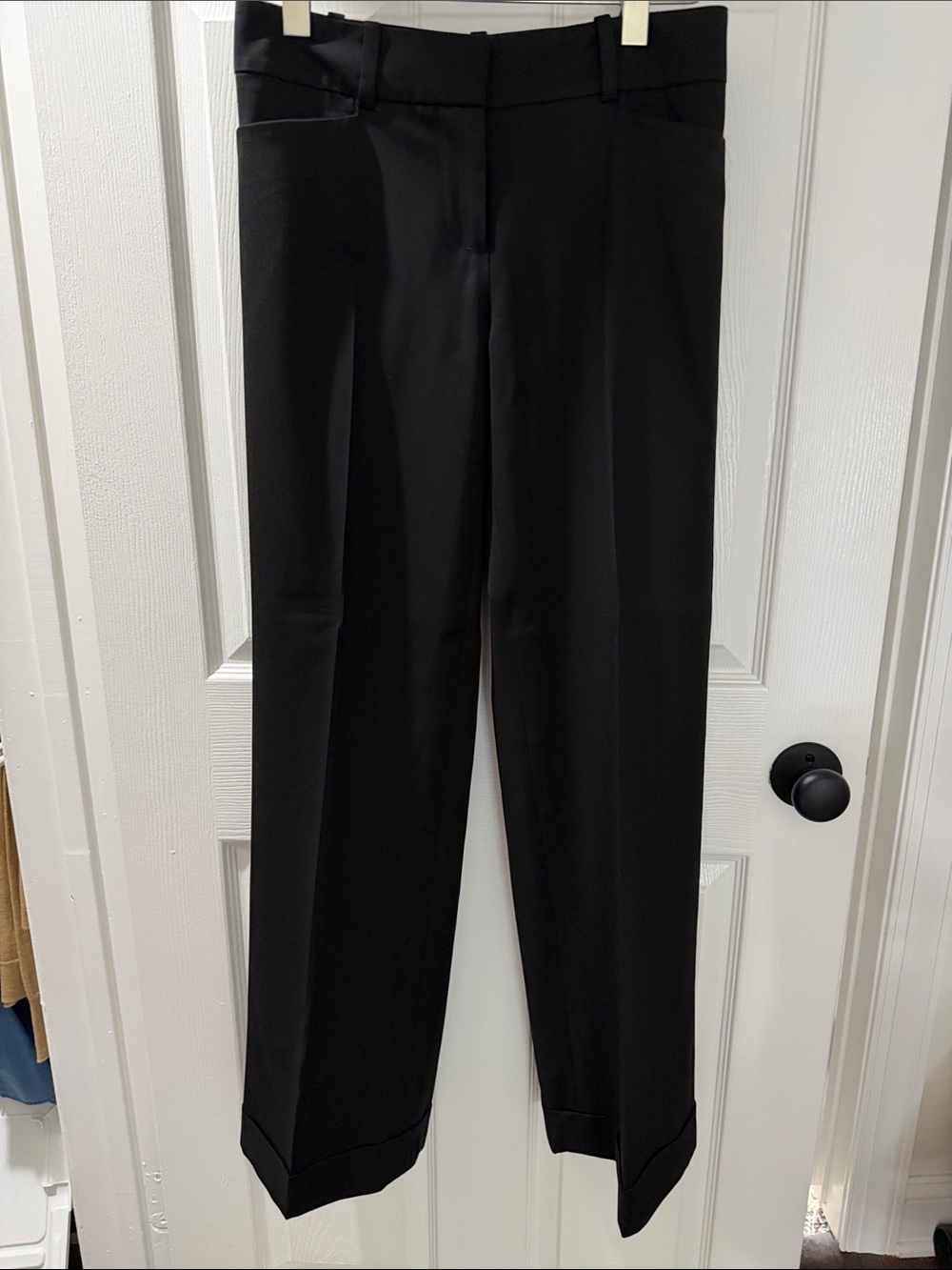 Ann Taylor Black Women's Straight-Leg Dress Trousers